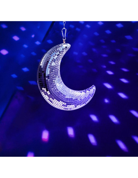 Bola Disco Luna 20 cm - Espejo Giratorio para Decoración