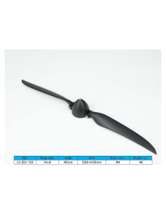 Hélice Plegable RC 14x20 cm con Spinner D38xH35mm