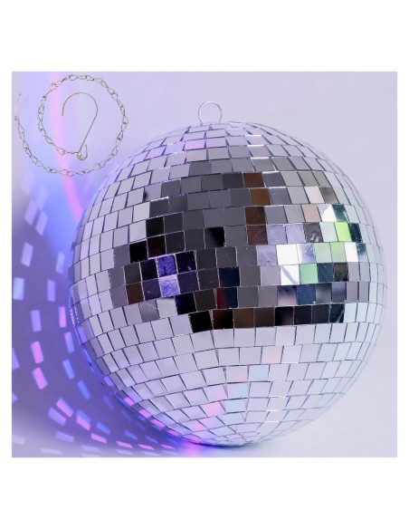 Bola de Espejo Disco Grande 25.4 cm - Decoración Fiesta