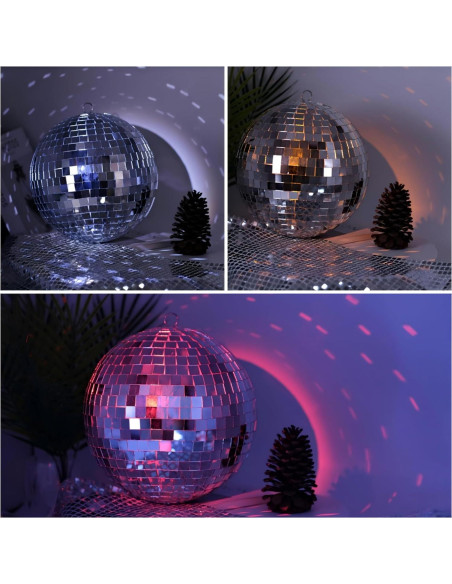 Bola de Espejo Disco Grande 25.4 cm - Decoración Fiesta