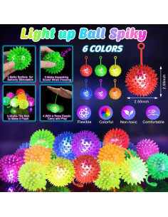120 Pelotas Iluminadas SHQDD 6 Colores 6.5 cm Juguetes 2