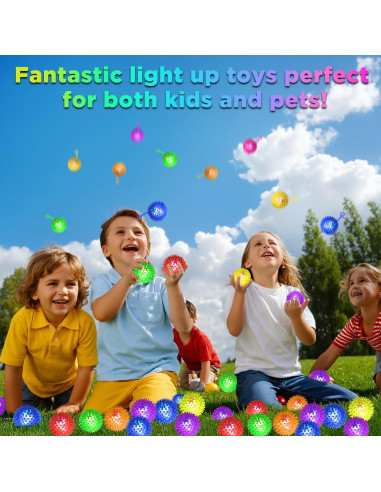 120 Pelotas Iluminadas SHQDD 6 Colores 6.5 cm Juguetes