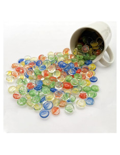 Canicas de Vidrio Planas Ismosm 0.91kg Decoración Acuario