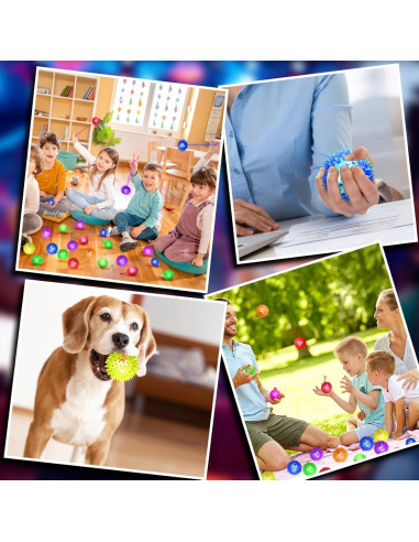 120 Pelotas Iluminadas SHQDD 6 Colores 6.5 cm Juguetes