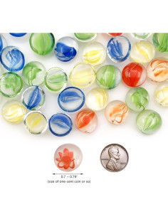 Canicas de Vidrio Planas Ismosm 0.91kg Decoración Acuario 2