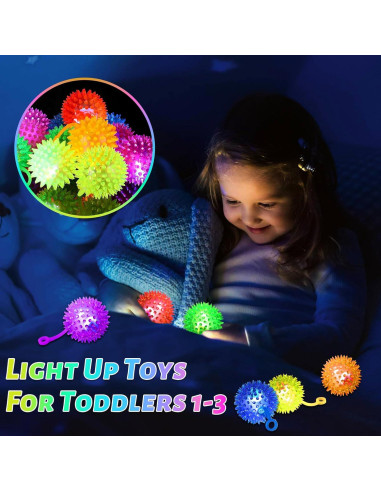 24 Pelotas Iluminadas Rebotadoras SHQDD 6.5cm Multicolor