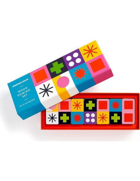 Juego de Dominó Galison Jonathan Adler Helinski 28 Piezas