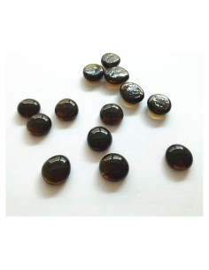 Piedra de gema de vidrio Liying 200 piezas 1,90 cm ámbar