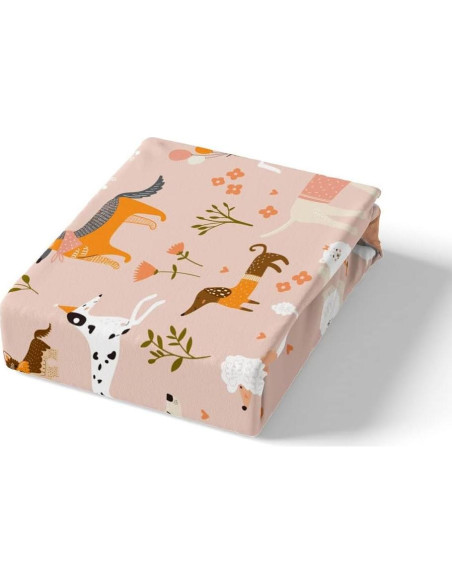 Juego de Funda de Edredón Completo Castle Fairy Perro Kawaii