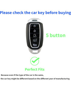 Cubierta de Llave Hyundai 2019-2022 LCXJMWKL TPU 5 Botones 2