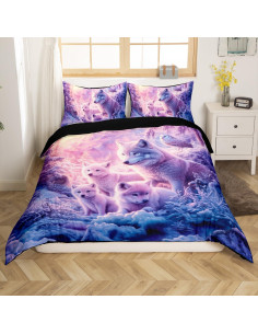 Funda de Edredón Castle Fairy Completo Microfibra Blanco 2