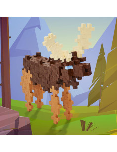 Plus Plus Set de Construcción 3D Alce 70 Piezas STEM 2