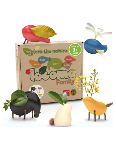 Figuras de Juego Educativas Taksa Toys 5 Animales de Madera