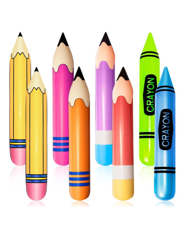 Juego de 8 Globos Inflables Denylo Pro Decoración Escolar