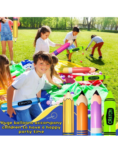 Juego de 8 Globos Inflables Denylo Pro Decoración Escolar