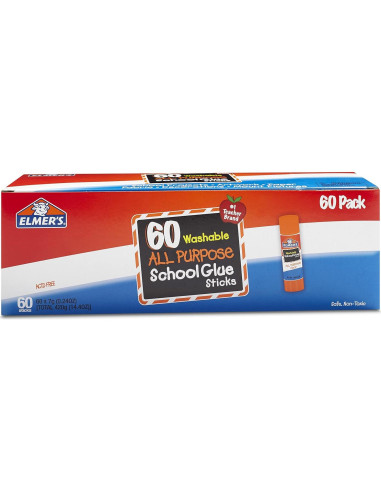 Paquete Crayones Triangulares Crayola 256 + Pegatinas Elmer's