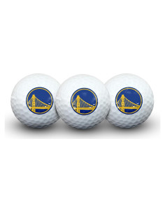 Paquete de 3 pelotas de golf Team Effort NBA Warriors