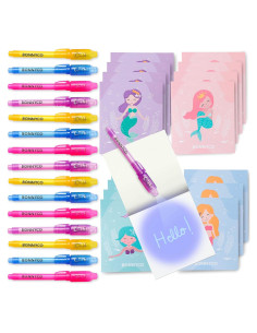 BONNYCO Paquete 16 Bolígrafos Tinta Invisible Sirena