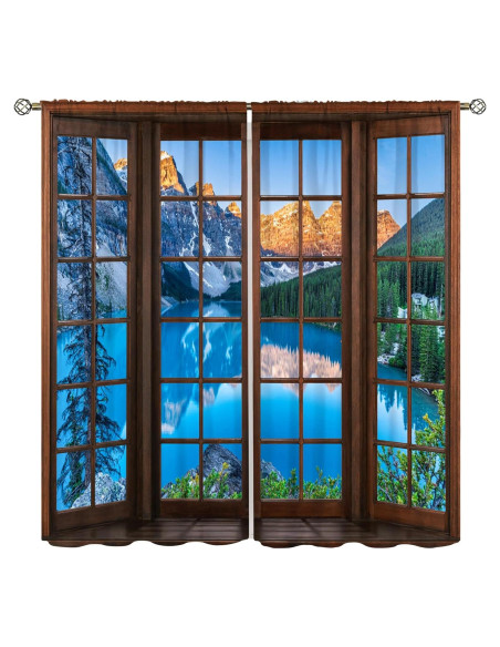 Cortinas Paisajísticas ShiTingYu 106.68x114.3 cm 2 Paneles