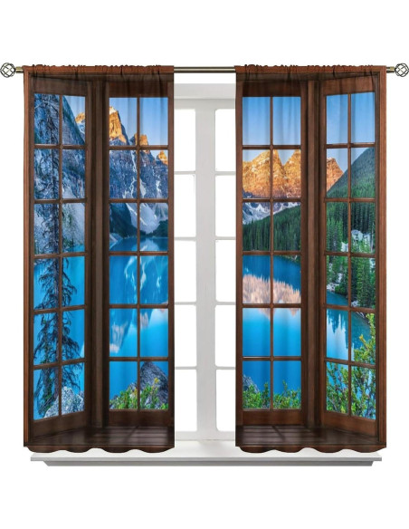 Cortinas Paisajísticas ShiTingYu 106.68x114.3 cm 2 Paneles