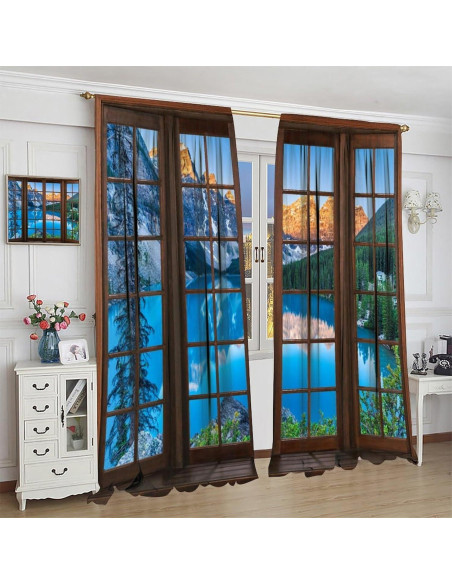 Cortinas Paisajísticas ShiTingYu 106.68x114.3 cm 2 Paneles