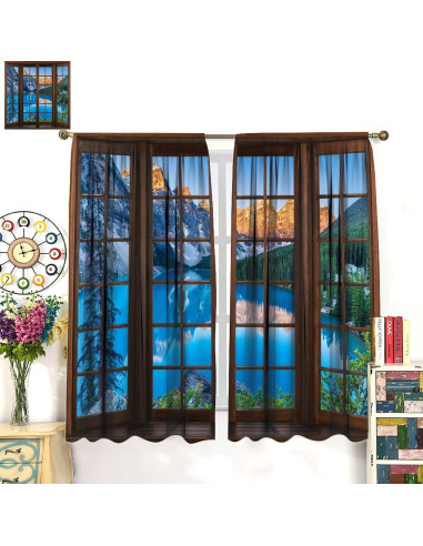 Cortinas Paisajísticas ShiTingYu 106.68x114.3 cm 2 Paneles