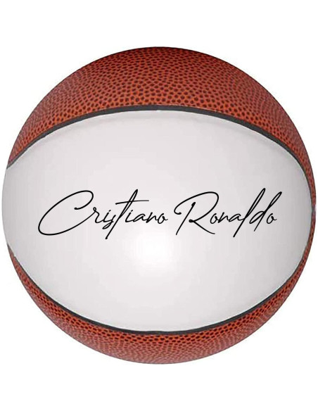 Balón de Baloncesto Mini Ballstars Autógrafos Blanco