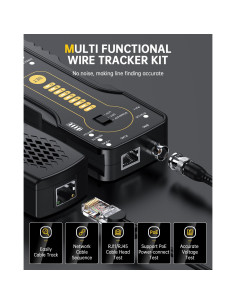 Kit de rastreador de cable digital Electop RJ11 RJ45 UTP STP 2