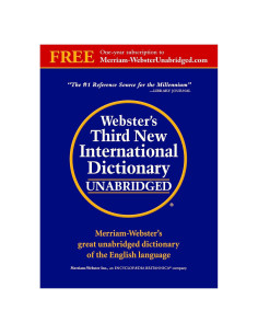 Webster's Third New International Dictionary, Unabridged