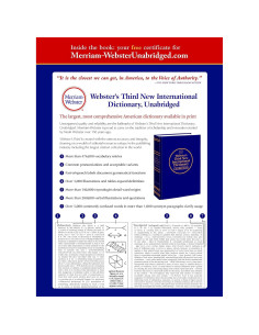 Webster's Third New International Dictionary, Unabridged 2