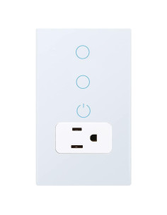 Interruptor de luz táctil inteligente y enchufe WiFi KEYGMA 15A