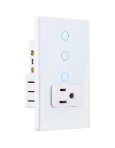 Interruptor de luz táctil inteligente y enchufe WiFi KEYGMA 15A 2