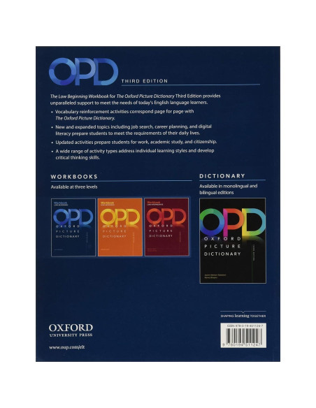 Oxford Picture Dictionary Third Edition: Low-Beginning Workbook Oxford Picture Dictionary Third Edition: Low-Beginning Workbook