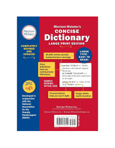 Merriam-Webster's Concise Dictionary: Large Print Edition 2