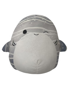 Squishmallows Original Sachie Tiburón Ballena 35.5 cm Gris