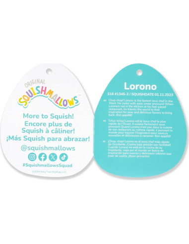 Squishmallows Lorono Langosta 35 cm Peluche Oficial Jazwares
