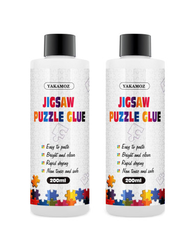 Pegamento para Rompecabezas YAKAMOZ 400ml No Tóxico Secado Rápido