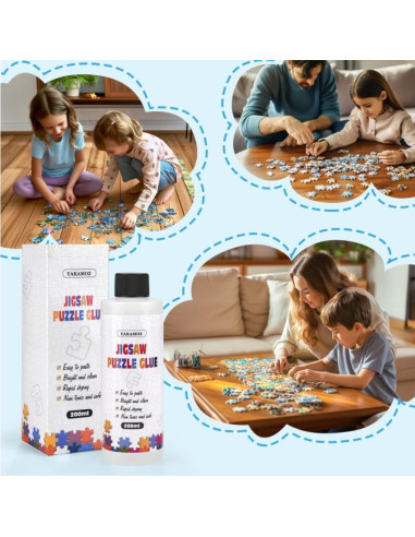 Pegamento para Rompecabezas YAKAMOZ 400ml No Tóxico Secado Rápido