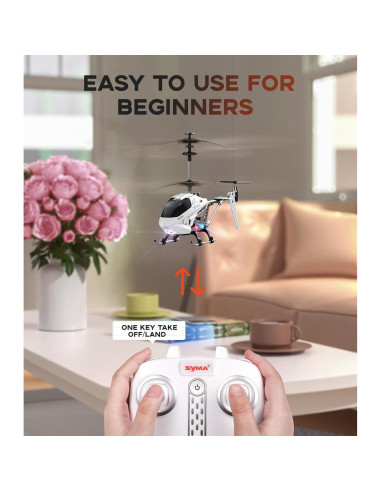Helicóptero RC SYMA S107H con Giroscopio y Control Estable