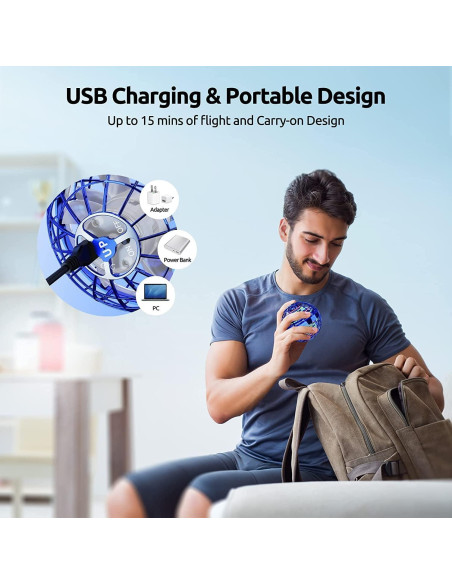 Bola Voladora TOMZON A32-B USB LED RGB Juguete para Niños