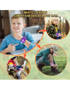 Walkie Talkies Dinosaurio Fygurso 1000m Rango 2 Piezas 2