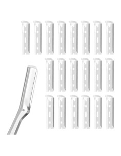 20 Cuchillas de Repuesto Tweezerman para Afeitadora Facial