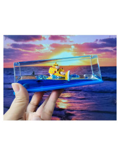 Barco Pirata Inhundible FEIKUN en Botella 14.6x5.4 cm