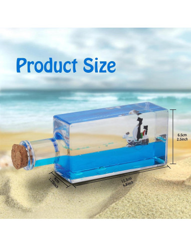 Barco Pirata Going Merry en Botella Flotante 14.6 cm