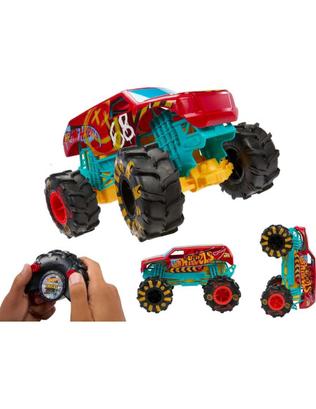 Hot Wheels RC Monster Trucks HW Demo Derby 1:15 control remoto