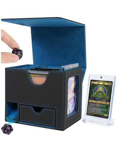 Caja de Almacenamiento AFIING para 120+ Tarjetas de Juego