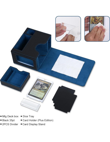 Caja de Almacenamiento AFIING para 120+ Tarjetas de Juego