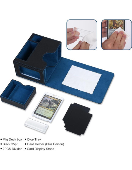 Caja de Almacenamiento AFIING para 120+ Tarjetas de Juego