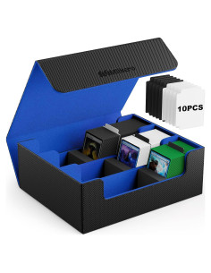 Caja de Cartas Mlikero 1800+ con Divisores y Cierre Magnético