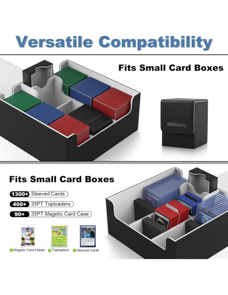 Caja de Barajas Mlikero para 1800 Cartas con Cierre Magnético Caja de Barajas Mlikero para 1800 Cartas con Cierre Magnético